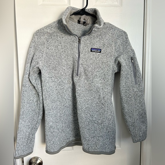 Patagonia Women's Better Sweater, 1/4 Zip Fleece, Size Small, Birch White - Picture 1 of 3